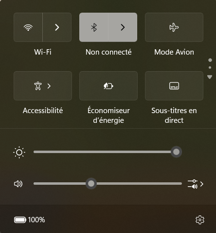 interface de controle